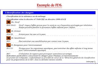 Exemple de FDS:
 
