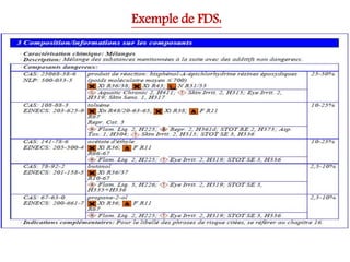 Exemple de FDS:
 