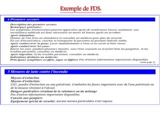 Exemple de FDS:
 