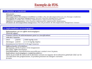 Exemple de FDS:
 