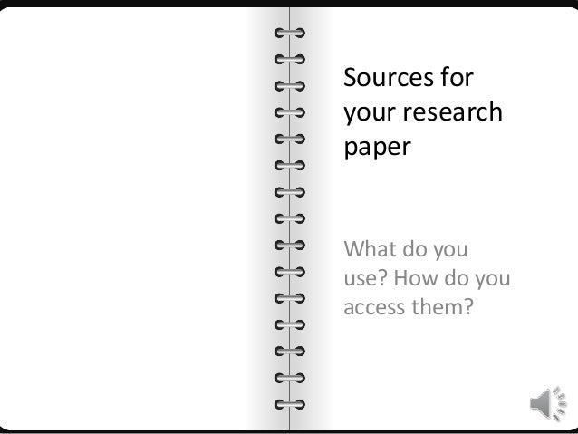 what sources to use for research paper