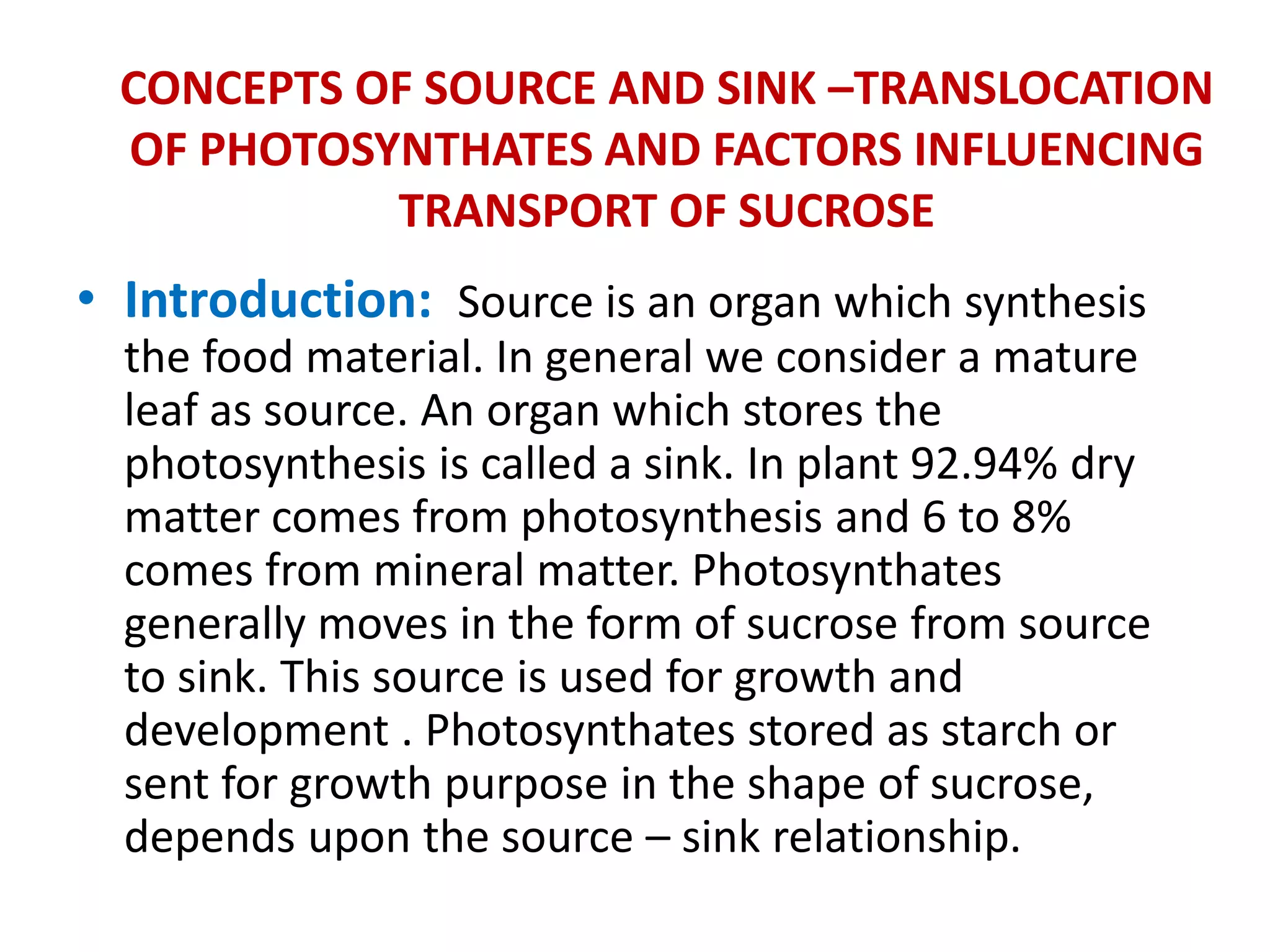 Source sink relationship and different growth models | PPTX