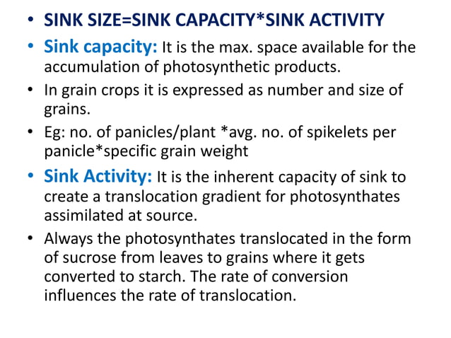 Source sink relationship and different growth models | PPT