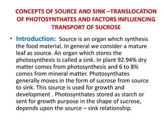 Source sink relationship and different growth models | PPT
