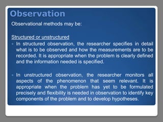 Sources & methods of data collection | PPTX