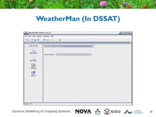 WeatherMan (In DSSAT)
18
 