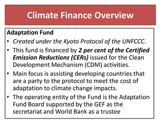 Sources of Climate Finance | PDF