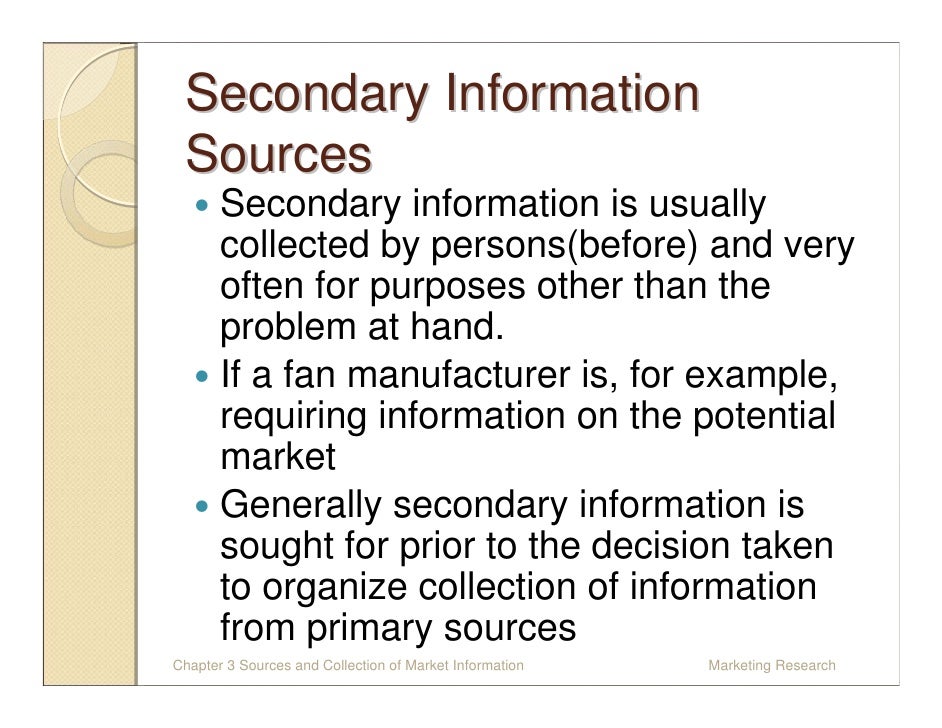Sources of data collection