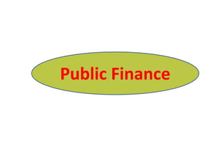 Public Finance
 