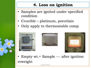 Ignition Samples Impurities in Pharmaceuticals: Sources of impurities | PDF
