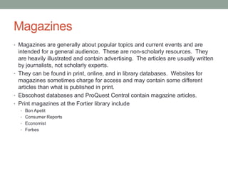 Sources of information | PPTX