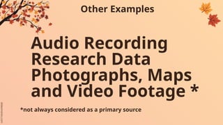 Types of Information Sources (Primary, Secondary, and Tertiary Sources ...