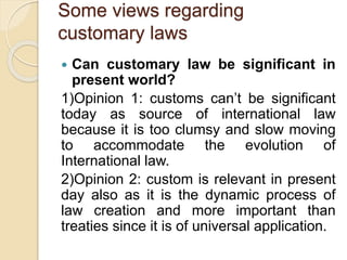 Sources of international law | PPTX