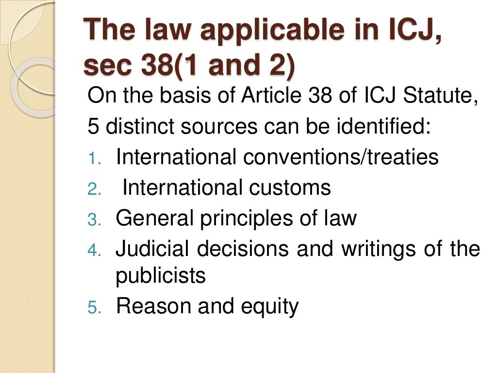 Sources of international law