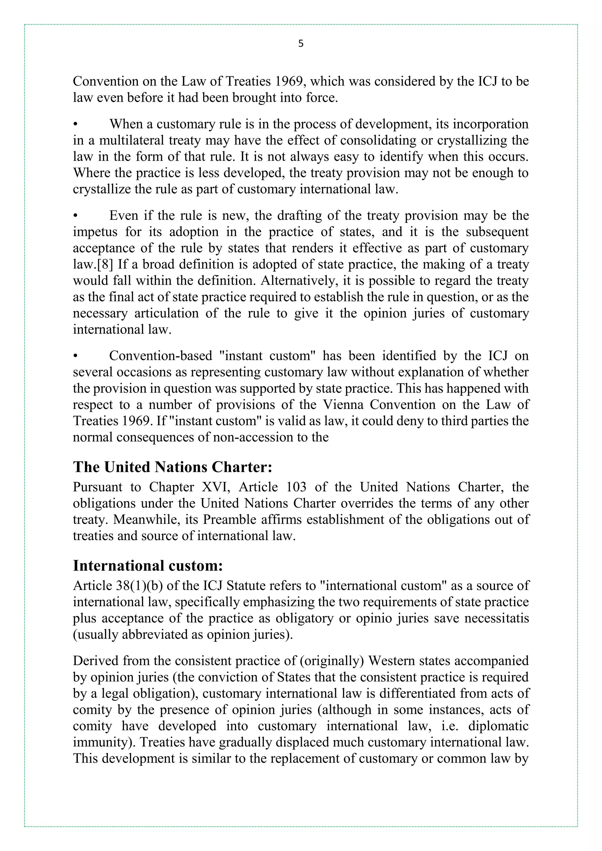 Sources of international law | PDF