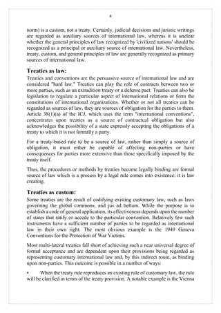 Sources of international law | PDF