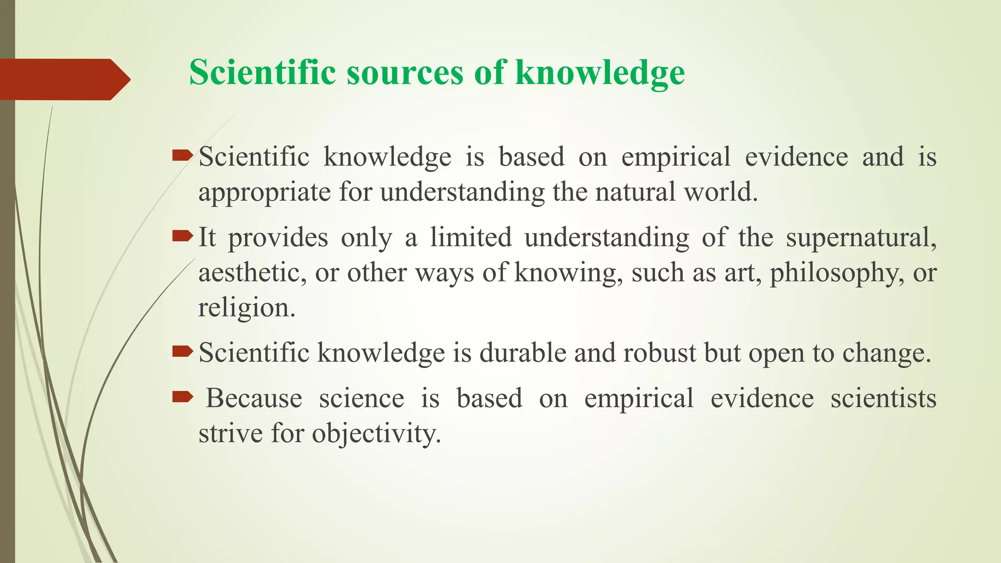 Sources of knowledge | PPTX