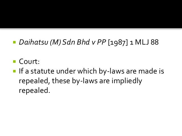 MALAYSIAN LEGAL SYSTEM Sources of law - subsidiary ...
