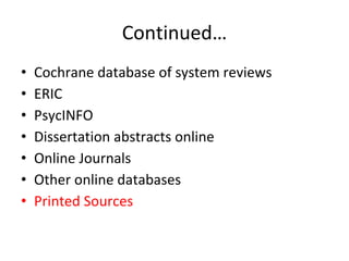 Eric Cochrane Sources of Literature Review.pptx