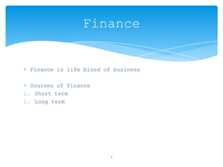 Finance Include Sources of Long term Finance | PPTX