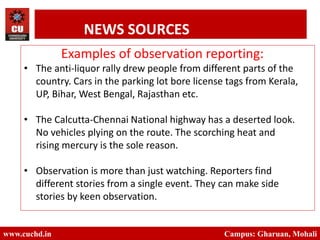 Sources of news gathering | PPTX