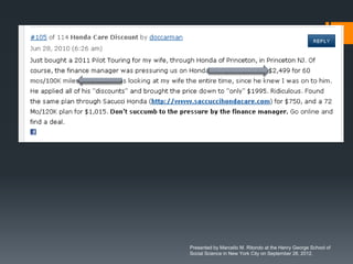 Presented by Marcello M. Ritondo at the Henry George School of
Social Science in New York City on September 28, 2012.
 