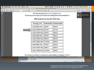 Presented by Marcello M. Ritondo at the Henry George School of
Social Science in New York City on September 28, 2012.
 