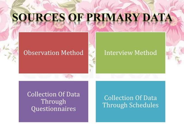 Sources of primary data | PPTX