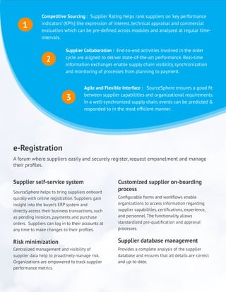 Sourcesphere brochure - A Centralized Vendor Management Solution | PDF