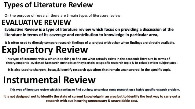 Sources Review Of Literature