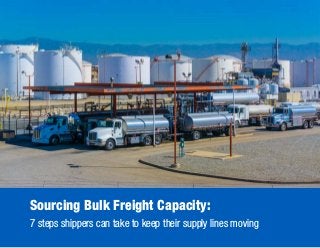 Sourcing Bulk Freight Capacity:
7 steps shippers can take to keep their supply lines moving
 