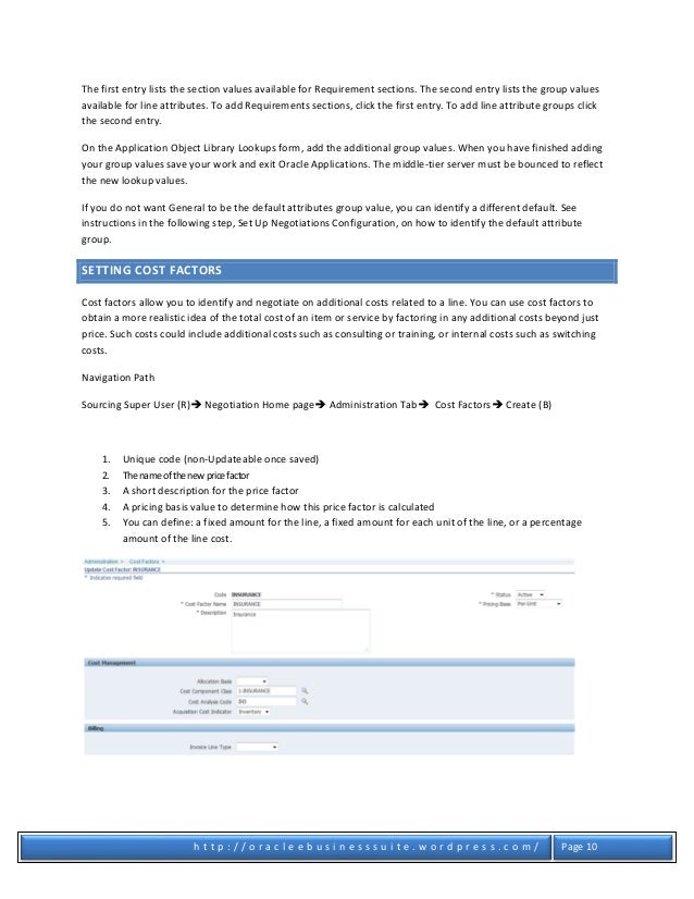 oracle sourcing setup ivcdv charts