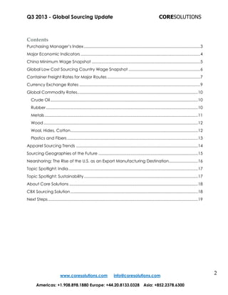 Retail Global Sourcing Update | PDF