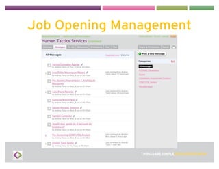 Job Opening Management
 
