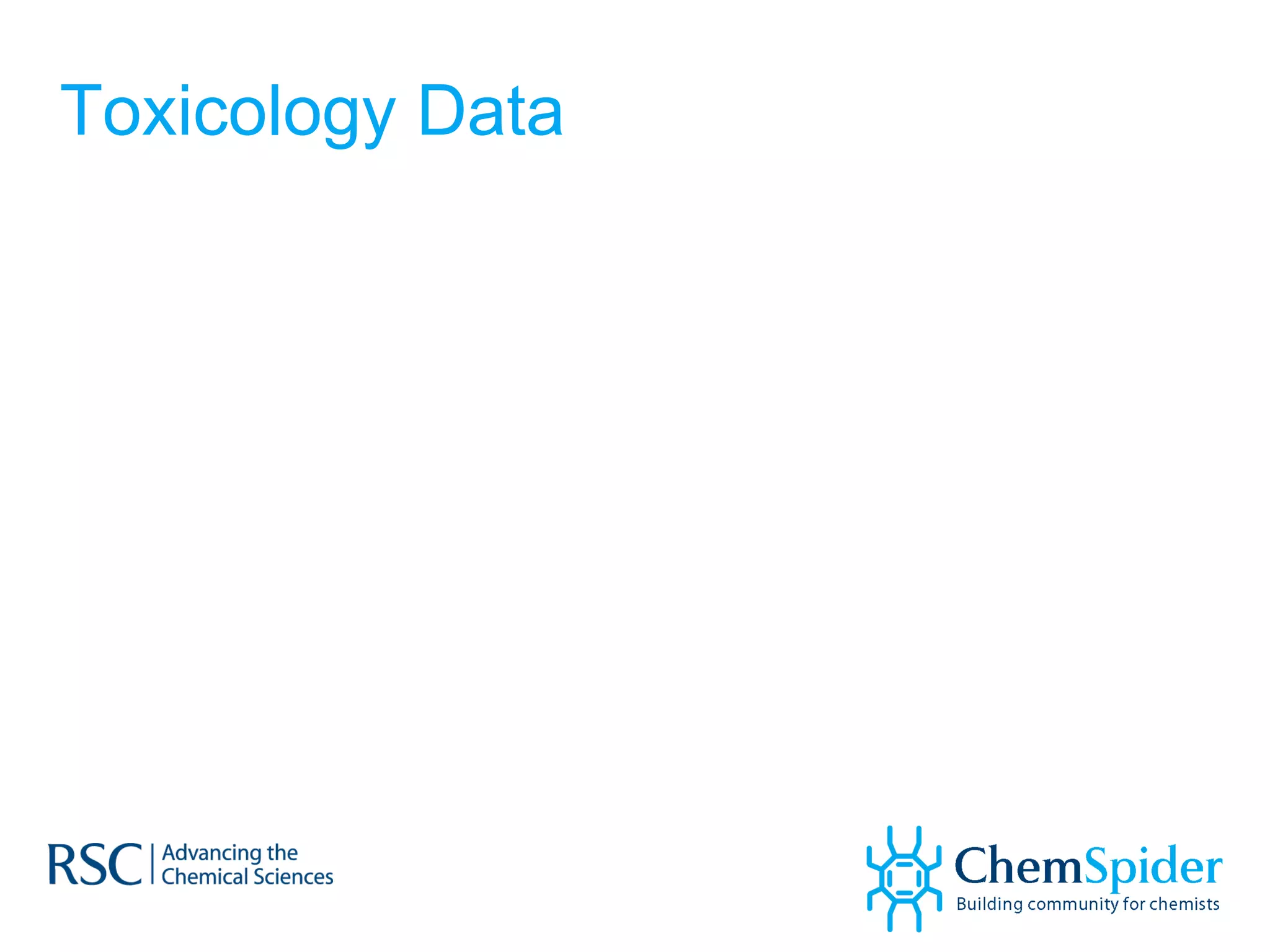Toxicology Data 