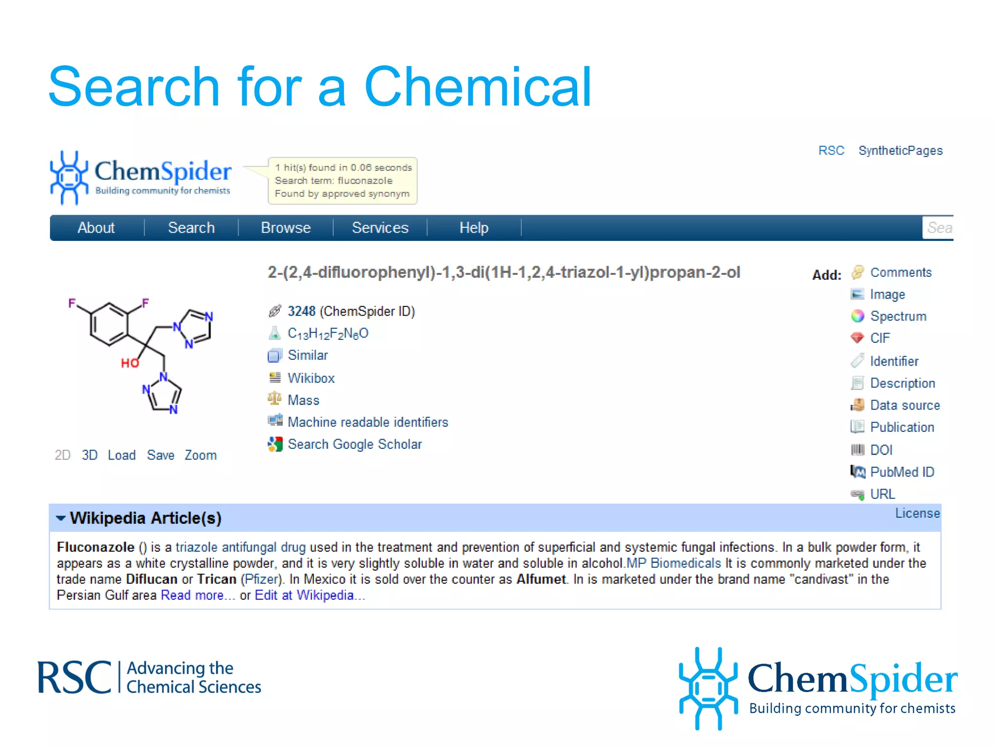 Search for a Chemical 