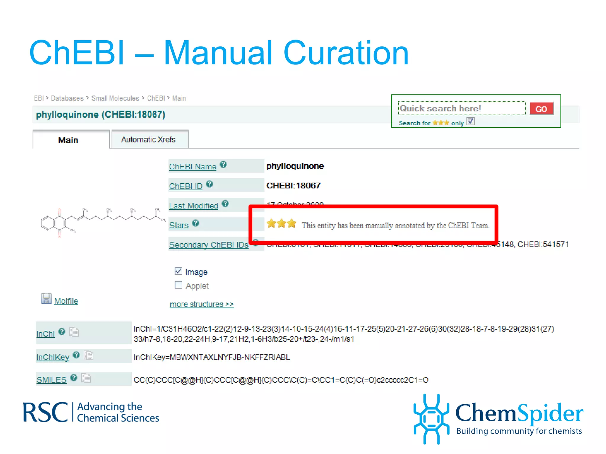 ChEBI – Manual Curation 