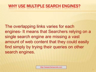 Billions of Pages = Resources = Sourcing