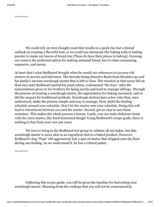 Sourdough Starter Recipe | PDF