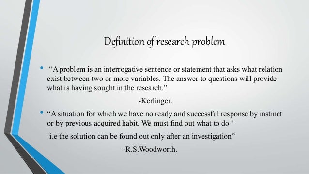  sources of research problem 