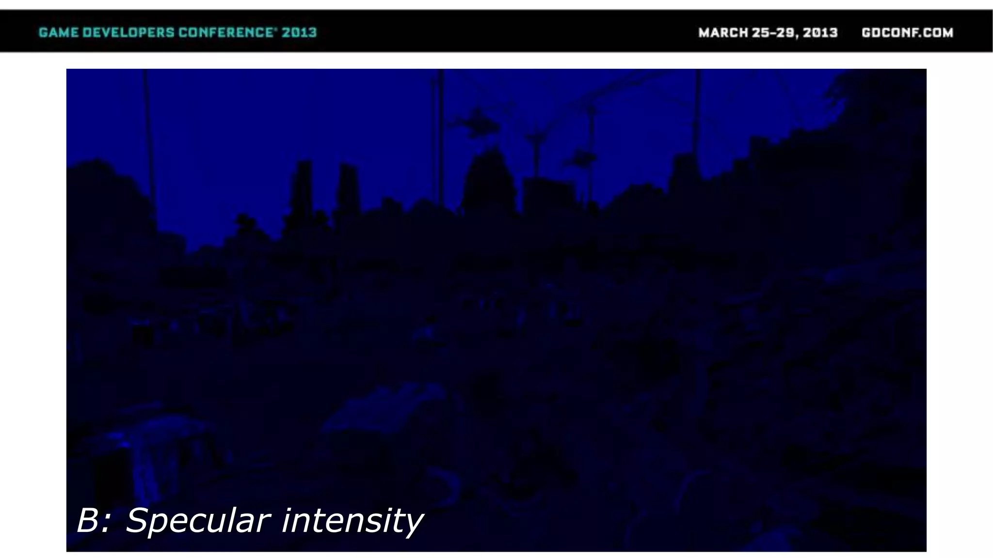 B: Specular intensity
 