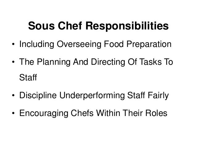 what is a sous chef a job description and definition what is a sous chef job description