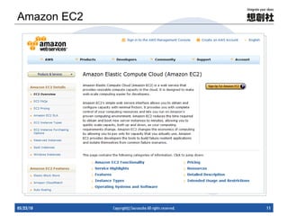 Amazon EC2 05/23/10 Copyright(c) Sousousha All rights reserved. 