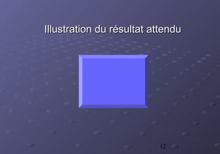 12
Illustration du résultat attenduIllustration du résultat attendu
 