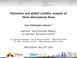Dynamics and global stability of three-dimensional flows | PDF