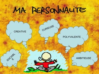 POLYVALENTE CREATIVE CURIEUSE SOCIABLE AMBITIEUSE 