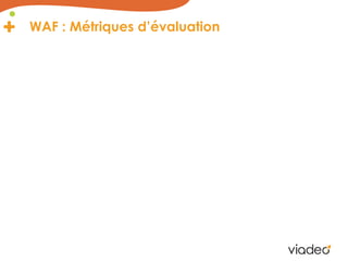 WAF : Métriques d’évaluation
 