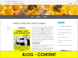 BLOG Sharitiz
58
BLOG - CONTENT
 