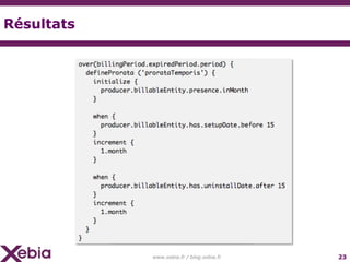Résultats




            www.xebia.fr / blog.xebia.fr   23
 