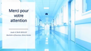 Merci pour
votre
attention
Aude LE BLAY-BOGUSZ
Bachelor of Business 3ème Année
 